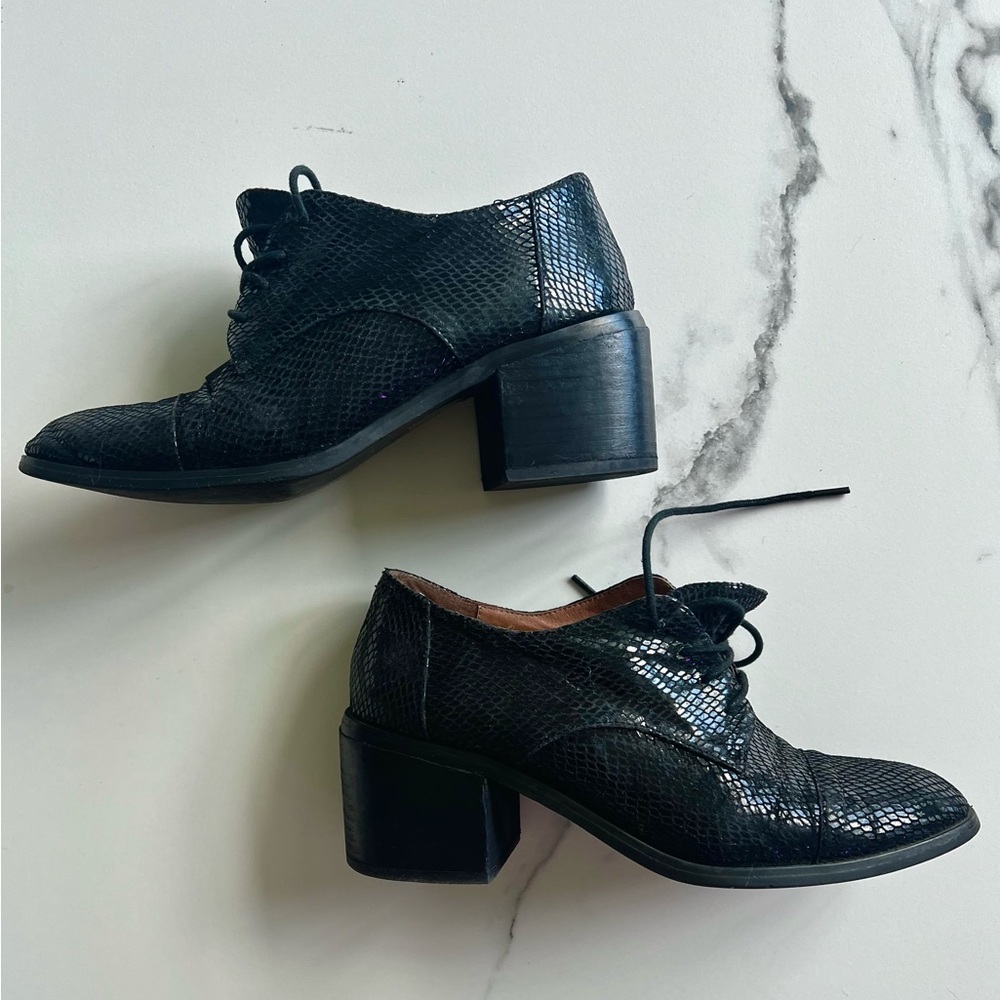 Jeffrey Campbell Stewart Oxfords in snakeskin